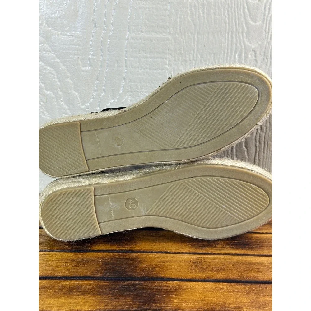 Fabiola Espadrille Flats Women's 9 Suede Cross Strap Slip On‎ Shoes